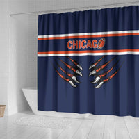 Chicago Football Shower Curtain One Two Three Bears - Wonder Print Shop