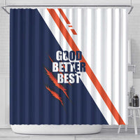 Good Better Best Chicago Football Shower Curtain Fierce Bears Claw - Wonder Print Shop