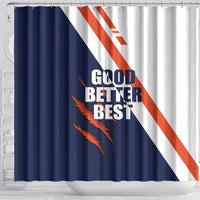 Good Better Best Chicago Football Shower Curtain Fierce Bears Claw - Wonder Print Shop