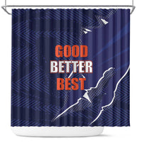 Good Better Best Chicago Football Shower Curtain One Two Three Bears - Wonder Print Shop