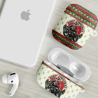 Biker Santa Motorcycle Christmas AirPods Case Santa Claus On A Motorcycle - Wonder Print Shop
