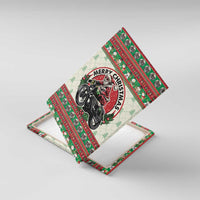 Biker Santa Motorcycle Christmas Canvas Wall Art Santa Claus On A Motorcycle - Wonder Print Shop