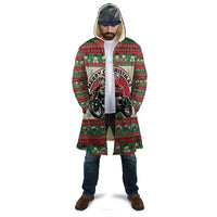 Biker Santa Motorcycle Christmas Cloak Santa Claus On A Motorcycle - Wonder Print Shop