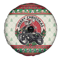 Biker Santa Motorcycle Christmas Spare Tire Cover Santa Claus On A Motorcycle - Wonder Print Shop