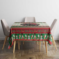 Biker Santa Motorcycle Christmas Tablecloth Santa Claus On A Motorcycle - Wonder Print Shop