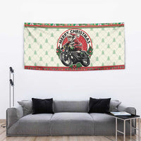 Biker Santa Motorcycle Christmas Tapestry Santa Claus On A Motorcycle - Wonder Print Shop