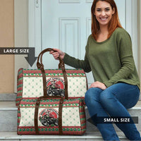 Biker Santa Motorcycle Christmas Travel Bag Santa Claus On A Motorcycle - Wonder Print Shop
