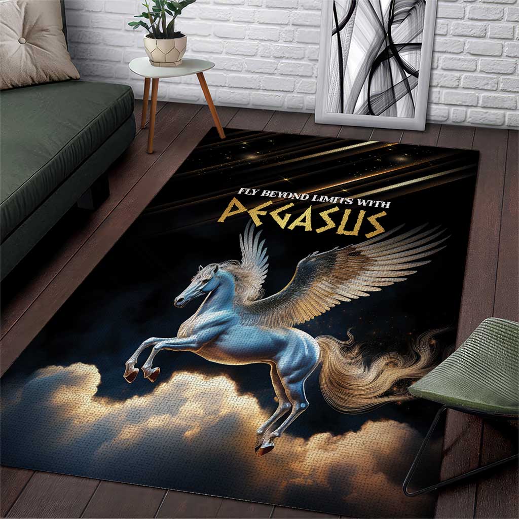 Fly Beyond Limits With Pegasus Area Rug
