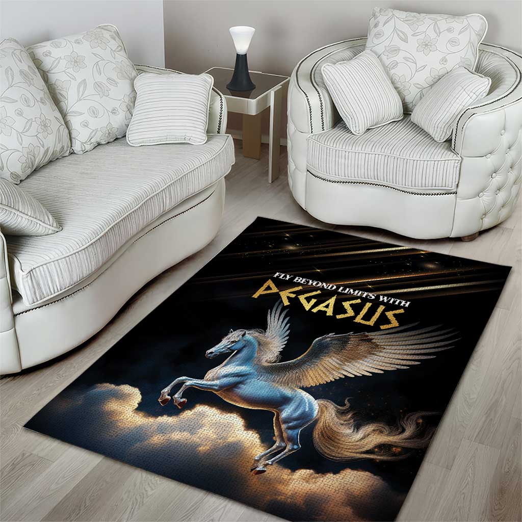 Fly Beyond Limits With Pegasus Area Rug