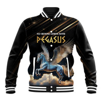Personalized Fly Beyond Limits With Pegasus Baseball Jacket