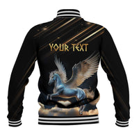 Personalized Fly Beyond Limits With Pegasus Baseball Jacket