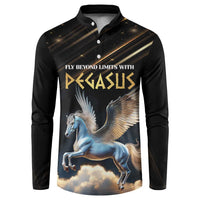 Personalized Fly Beyond Limits With Pegasus Button Sweatshirt