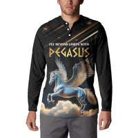 Personalized Fly Beyond Limits With Pegasus Button Sweatshirt