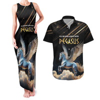 Personalized Fly Beyond Limits With Pegasus Couples Matching Tank Maxi Dress and Hawaiian Shirt