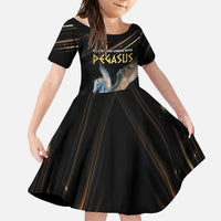 Personalized Fly Beyond Limits With Pegasus Family Matching Long Sleeve Bodycon Dress and Hawaiian Shirt