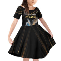 Personalized Fly Beyond Limits With Pegasus Family Matching Off Shoulder Short Dress and Hawaiian Shirt