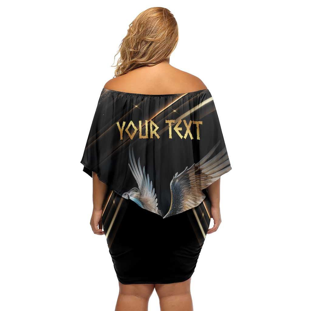 Personalized Fly Beyond Limits With Pegasus Family Matching Off Shoulder Short Dress and Hawaiian Shirt