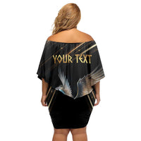 Personalized Fly Beyond Limits With Pegasus Family Matching Off Shoulder Short Dress and Hawaiian Shirt