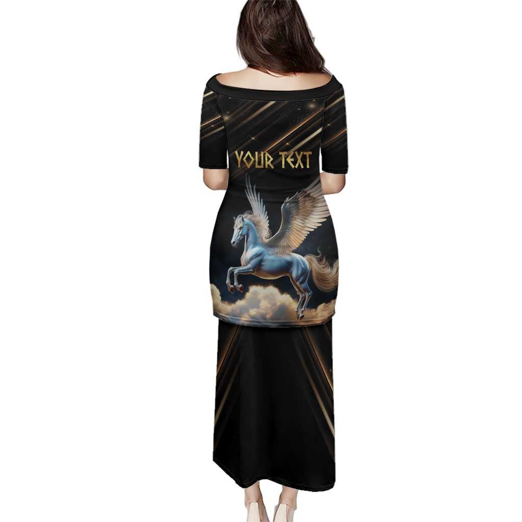 Personalized Fly Beyond Limits With Pegasus Family Matching Puletasi and Hawaiian Shirt