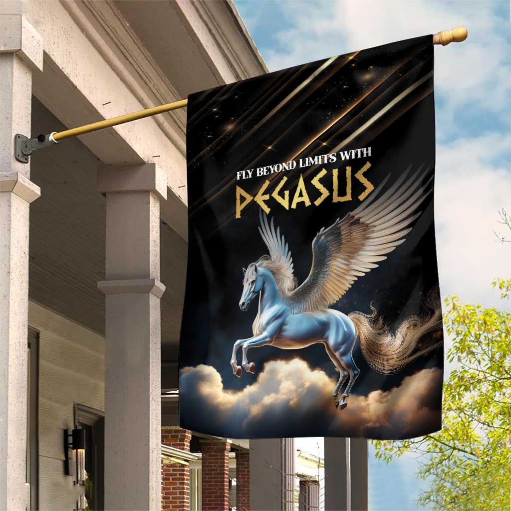 Fly Beyond Limits With Pegasus Garden Flag - Wonder Print Shop