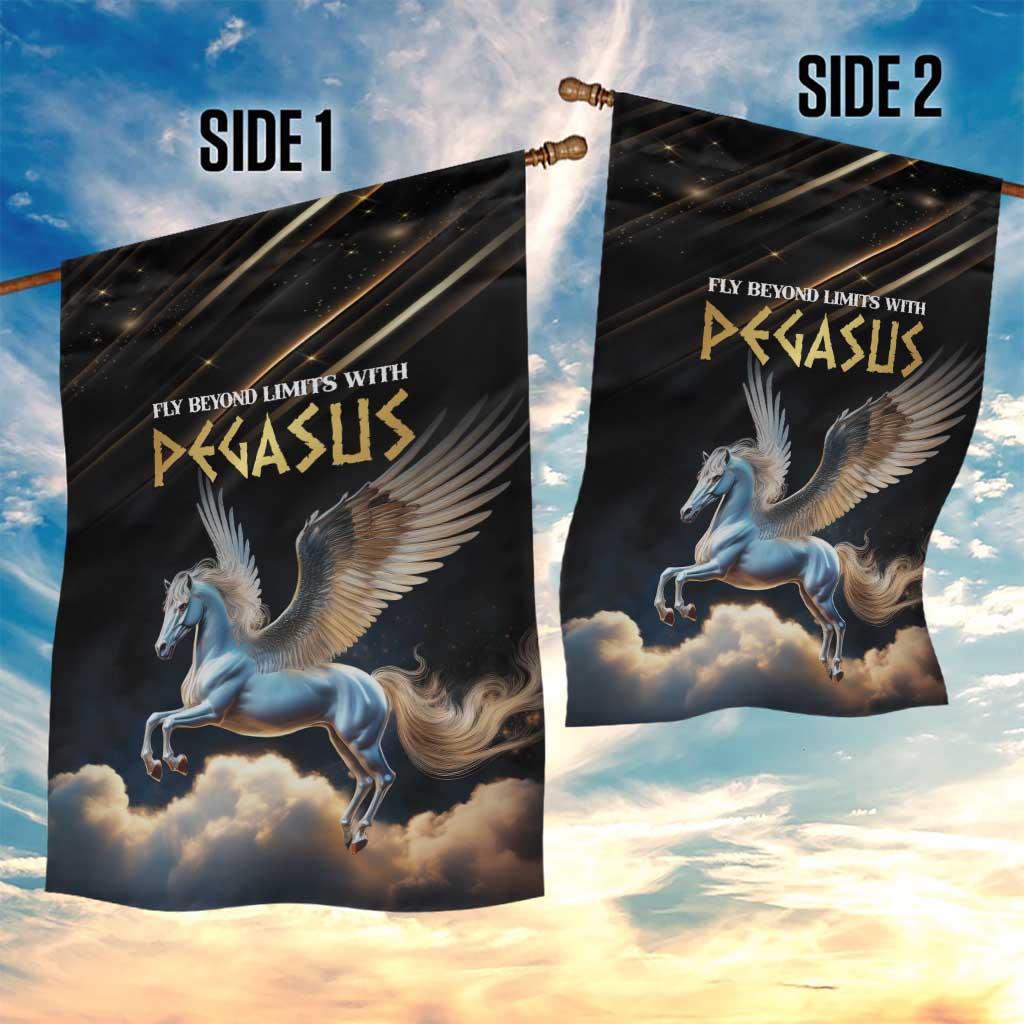 Fly Beyond Limits With Pegasus Garden Flag - Wonder Print Shop