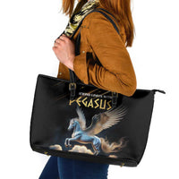 Fly Beyond Limits With Pegasus Leather Tote Bag