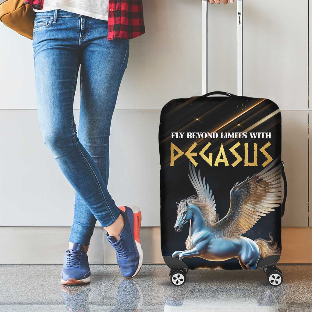 Fly Beyond Limits With Pegasus Luggage Cover - Wonder Print Shop