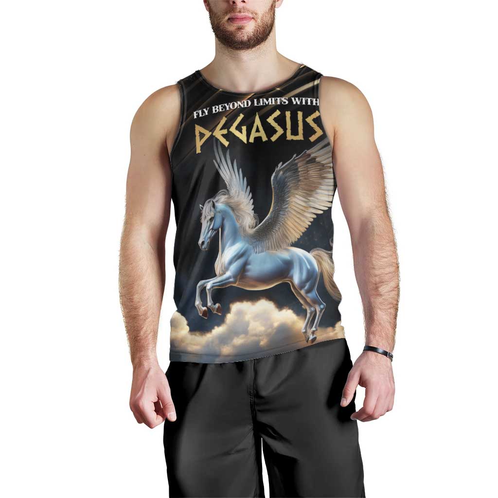 Personalized Fly Beyond Limits With Pegasus Men Tank Top - Wonder Print Shop