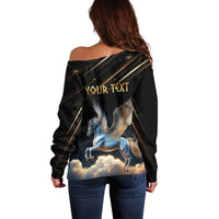 Personalized Fly Beyond Limits With Pegasus Off Shoulder Sweater - Wonder Print Shop