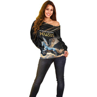 Personalized Fly Beyond Limits With Pegasus Off Shoulder Sweater - Wonder Print Shop