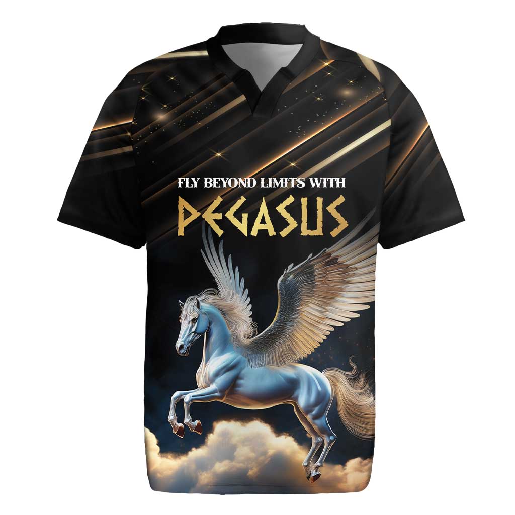 Personalized Fly Beyond Limits With Pegasus Rugby Jersey - Wonder Print Shop