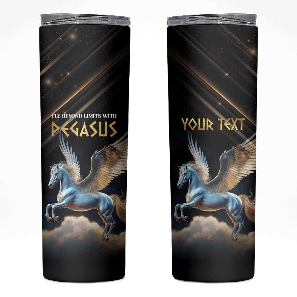 Personalized Fly Beyond Limits With Pegasus Skinny Tumbler - Wonder Print Shop