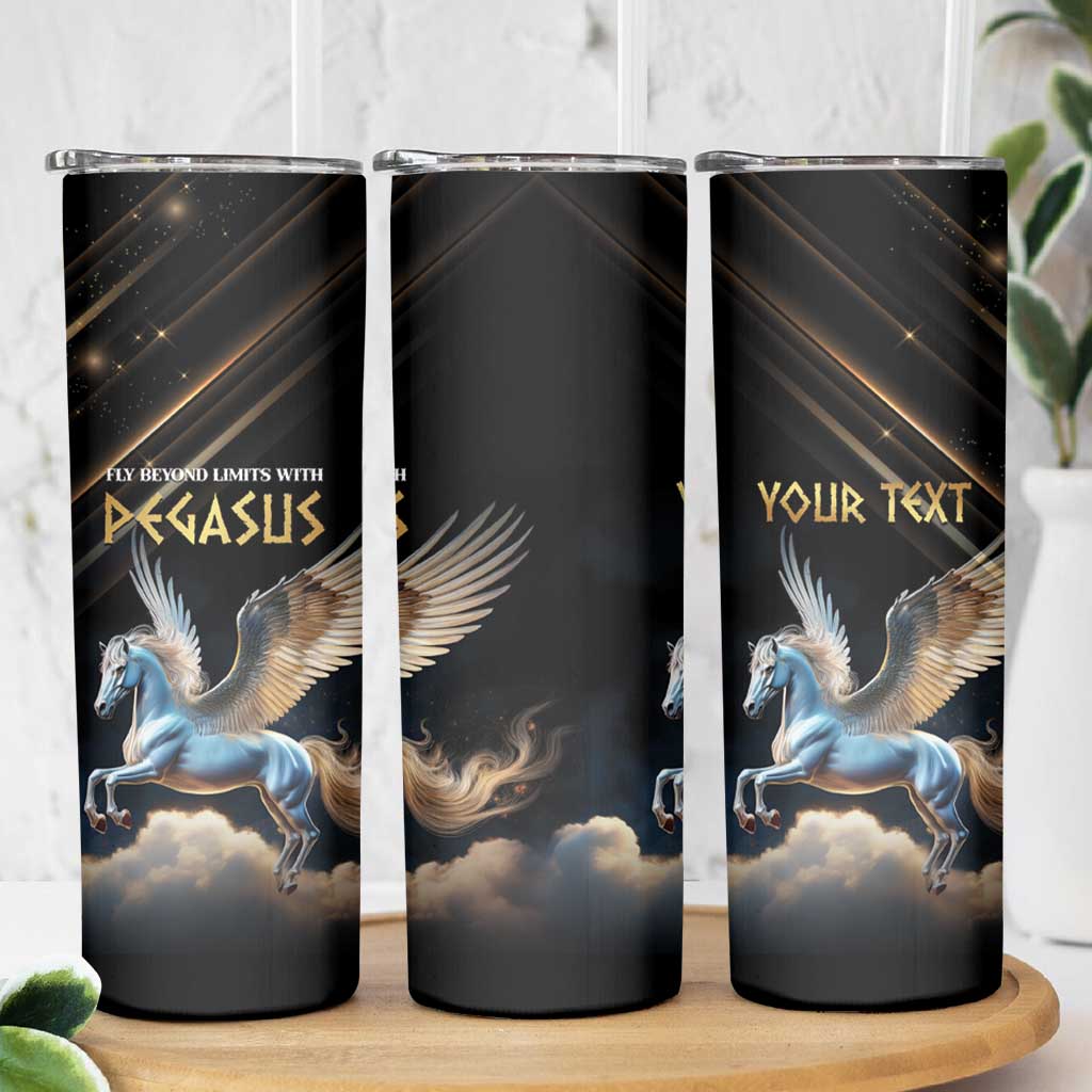 Personalized Fly Beyond Limits With Pegasus Skinny Tumbler - Wonder Print Shop