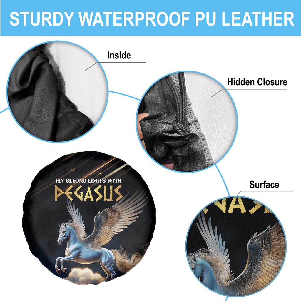 Fly Beyond Limits With Pegasus Spare Tire Cover - Wonder Print Shop