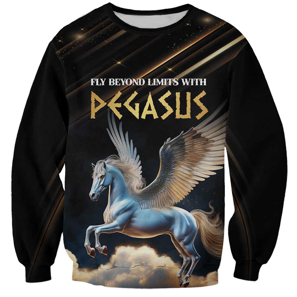 Personalized Fly Beyond Limits With Pegasus Sweatshirt - Wonder Print Shop