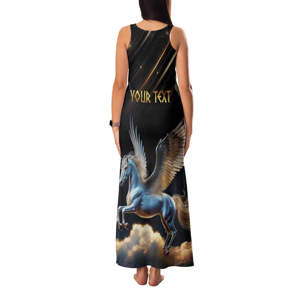 Personalized Fly Beyond Limits With Pegasus Tank Maxi Dress - Wonder Print Shop