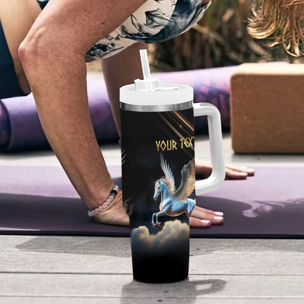 Personalized Fly Beyond Limits With Pegasus Tumbler With Handle - Wonder Print Shop