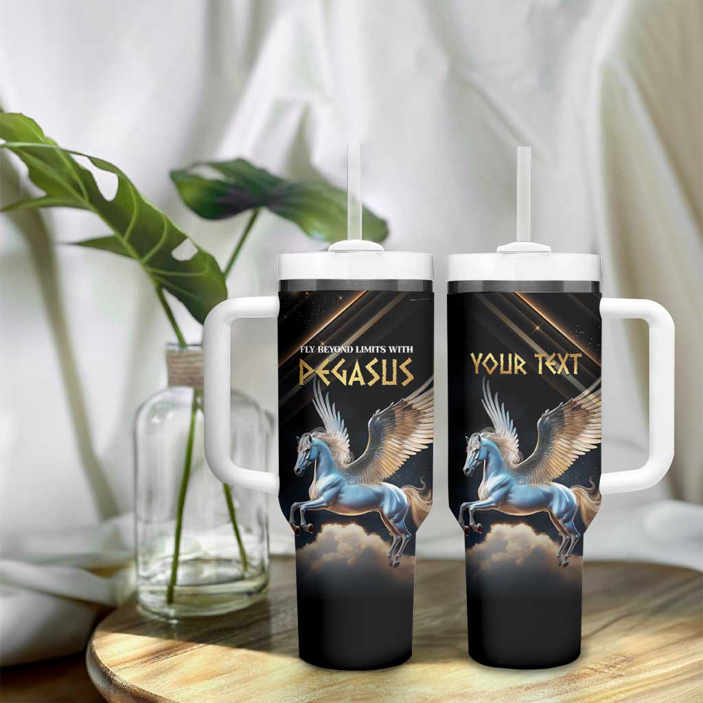 Personalized Fly Beyond Limits With Pegasus Tumbler With Handle - Wonder Print Shop