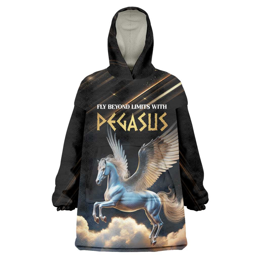 Personalized Fly Beyond Limits With Pegasus Wearable Blanket Hoodie - Wonder Print Shop