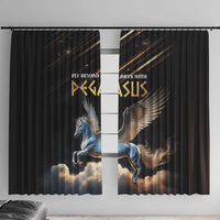 Fly Beyond Limits With Pegasus Window Curtain - Wonder Print Shop