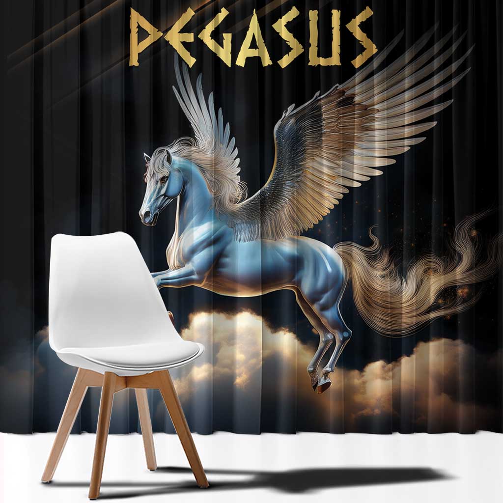 Fly Beyond Limits With Pegasus Window Curtain - Wonder Print Shop