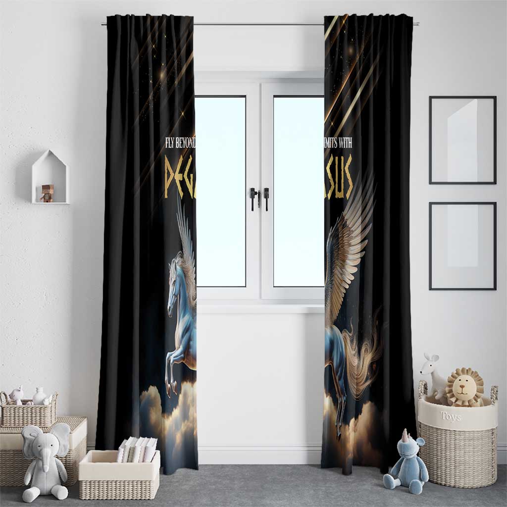 Fly Beyond Limits With Pegasus Window Curtain - Wonder Print Shop