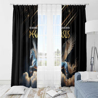 Fly Beyond Limits With Pegasus Window Curtain - Wonder Print Shop