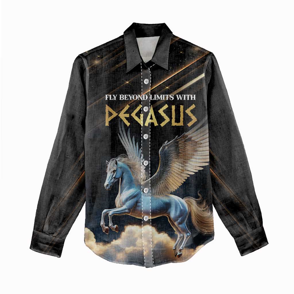 Personalized Fly Beyond Limits With Pegasus Women Casual Shirt - Wonder Print Shop