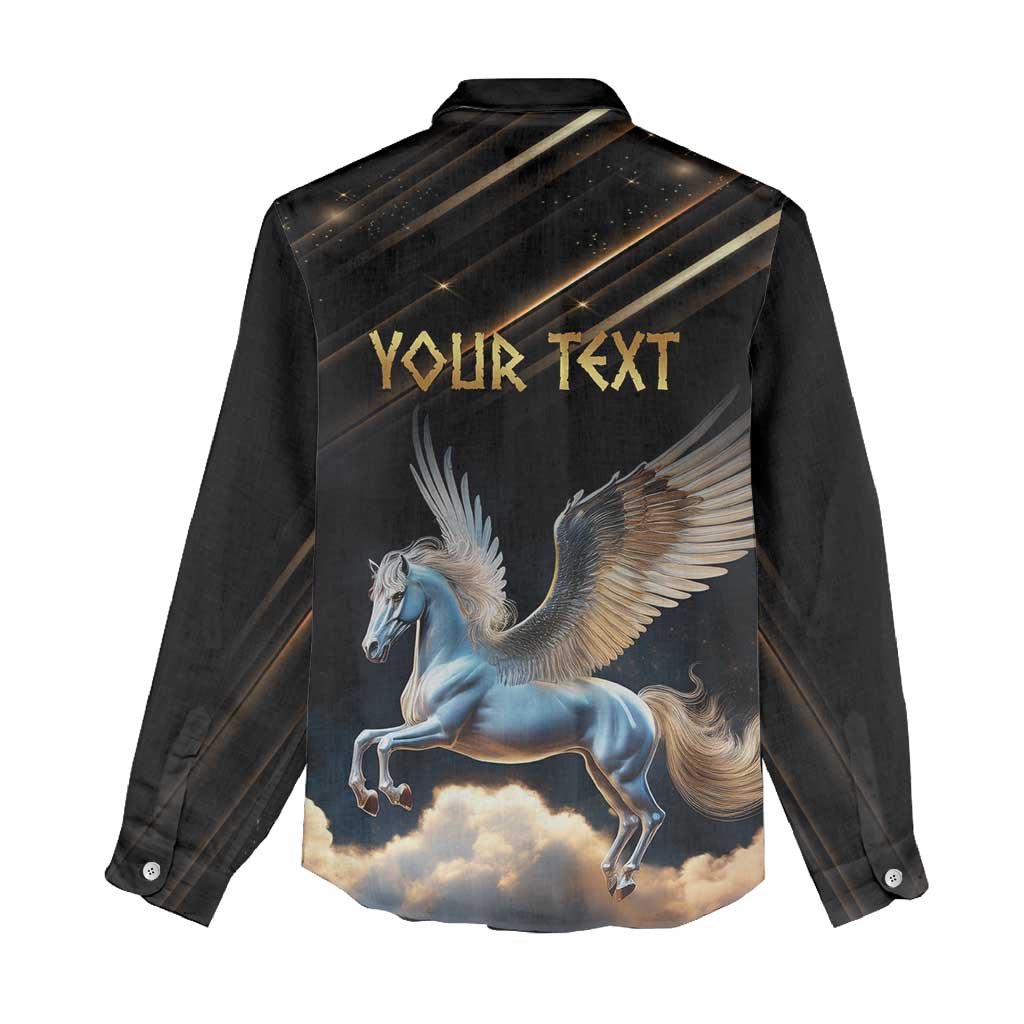 Personalized Fly Beyond Limits With Pegasus Women Casual Shirt - Wonder Print Shop