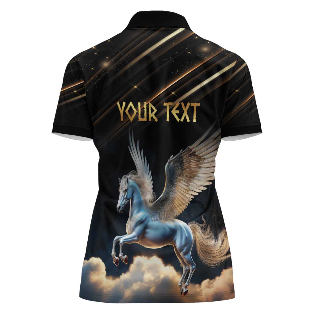 Personalized Fly Beyond Limits With Pegasus Women Polo Shirt - Wonder Print Shop