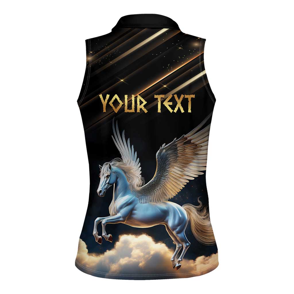 Personalized Fly Beyond Limits With Pegasus Women Sleeveless Polo Shirt - Wonder Print Shop