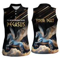 Personalized Fly Beyond Limits With Pegasus Women Sleeveless Polo Shirt - Wonder Print Shop