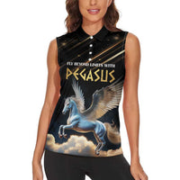 Personalized Fly Beyond Limits With Pegasus Women Sleeveless Polo Shirt - Wonder Print Shop