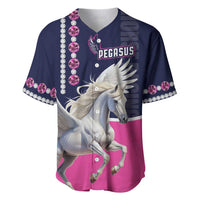 Personalized Pegasus Horse Racing Baseball Jersey Diamond Luxury Style